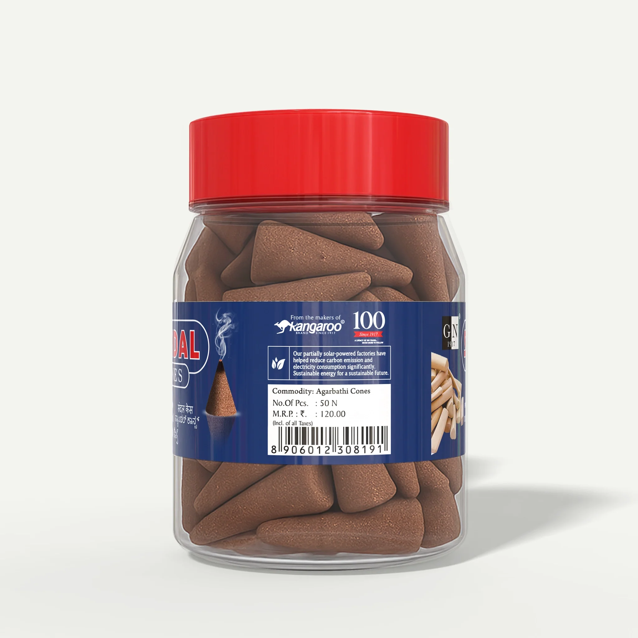 Sandal Dhoop Cones Jar - Image 3